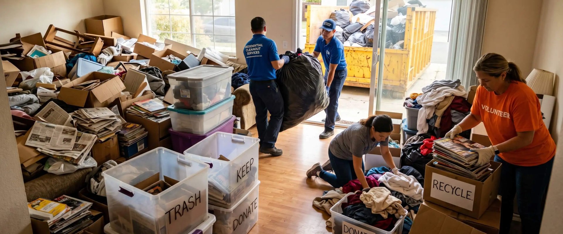 What Happens During a Professional Hoarding Cleanout?